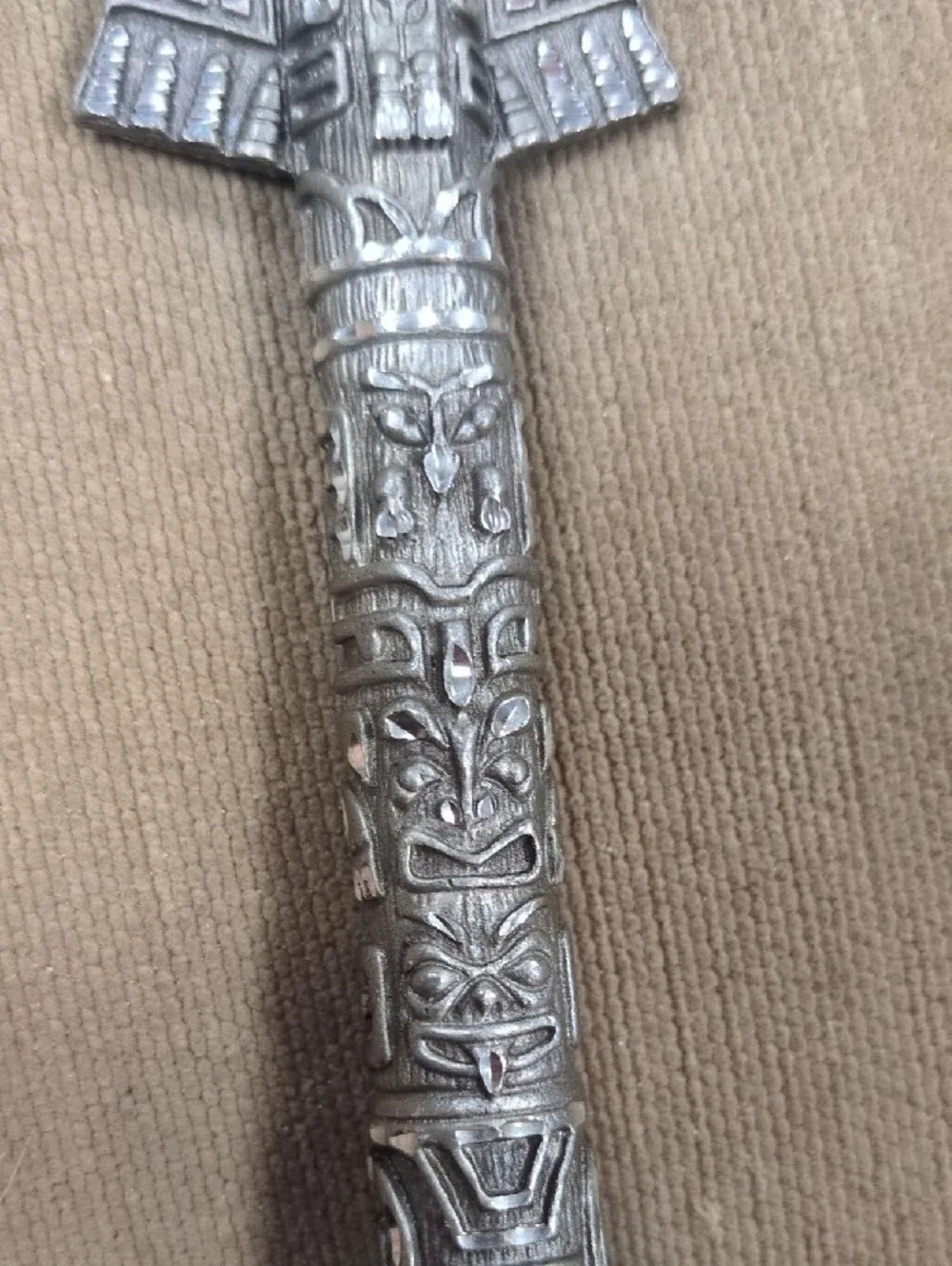 Silver Totem Pole Table Accent - Home Accents Decor